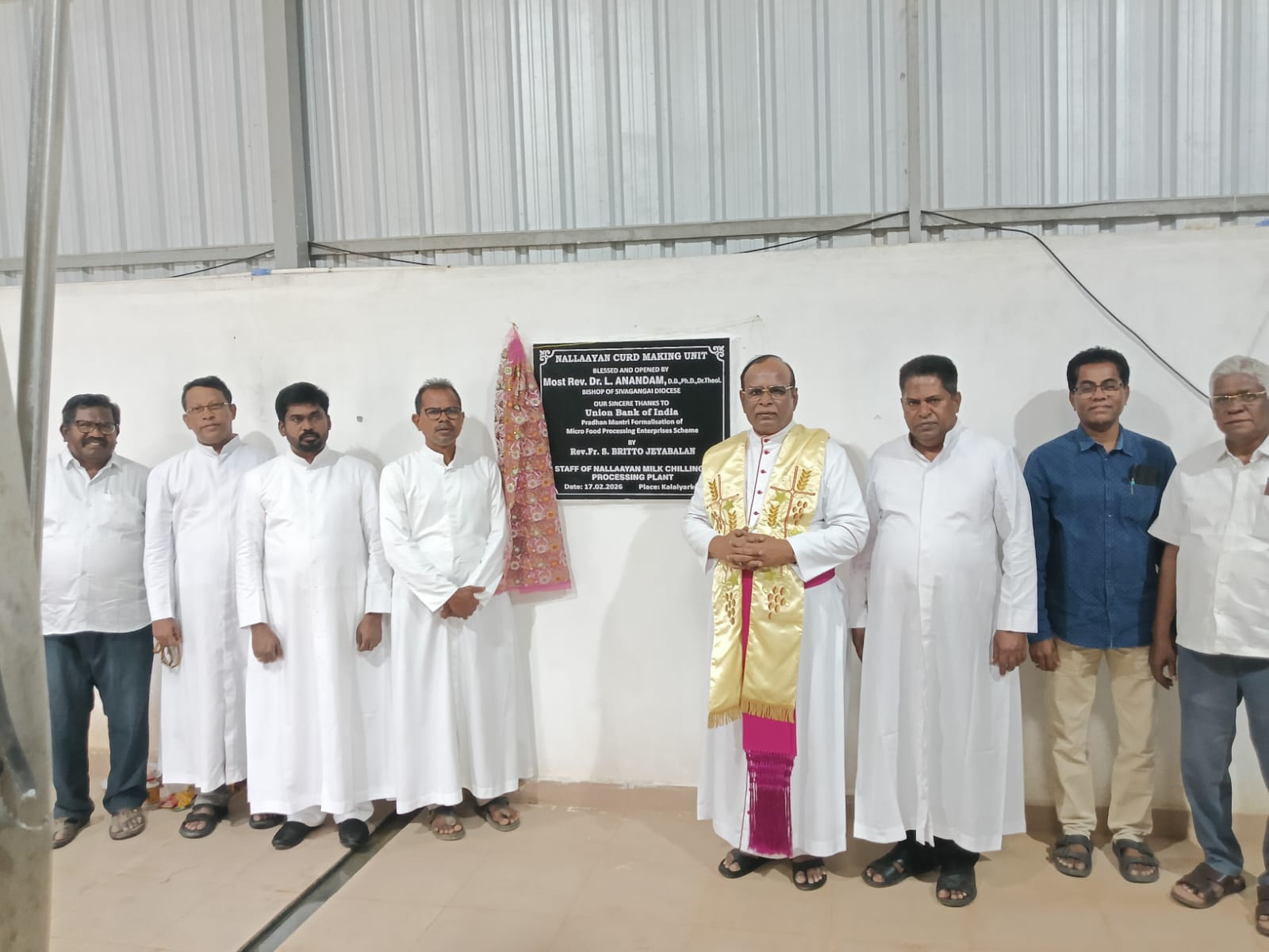 Blessing of the Curd Unit at Kalaiyarkoil